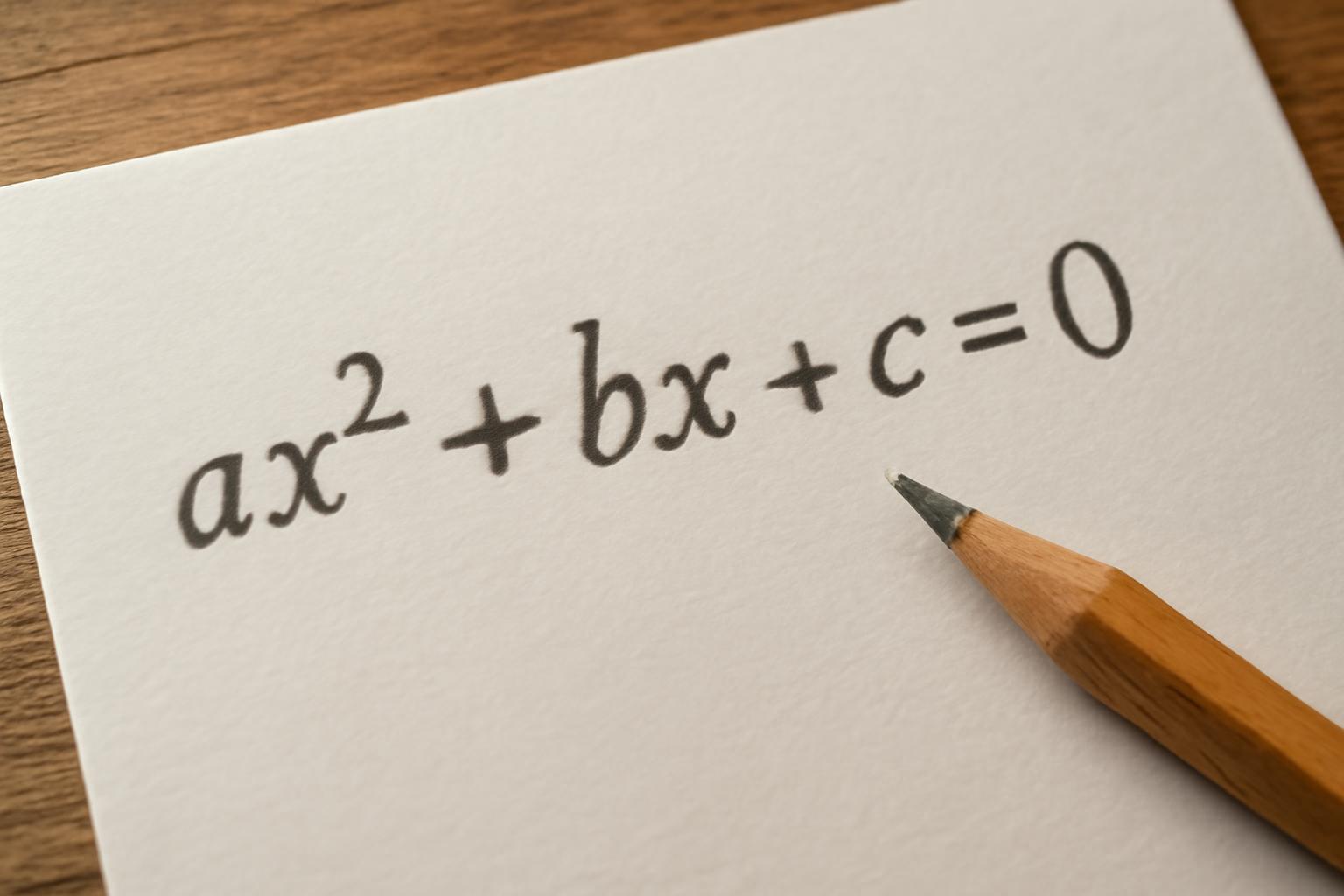 A másodfokú egyenlet általános alakja és elemei