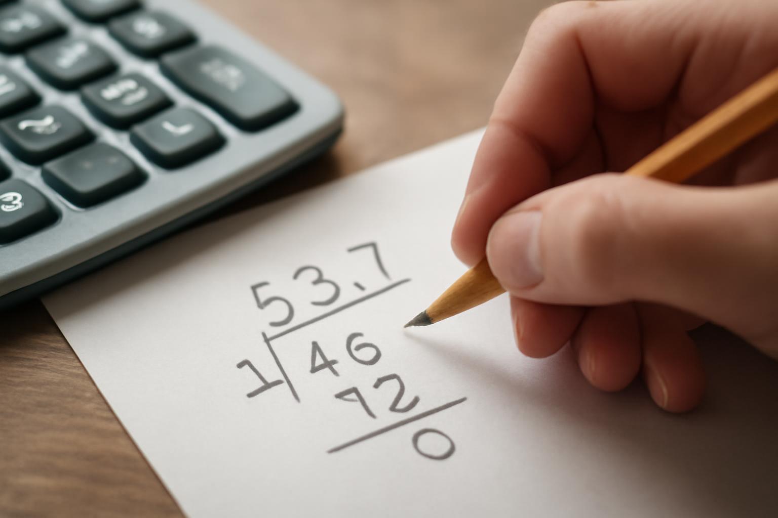 A tizedesvessző helyének meghatározása az eredményben