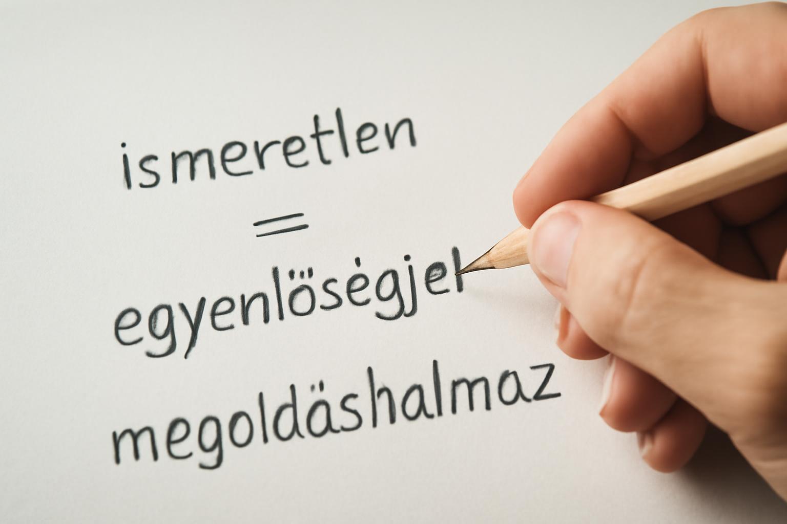 Alapfogalmak: ismeretlen, egyenlőségjel, megoldáshalmaz