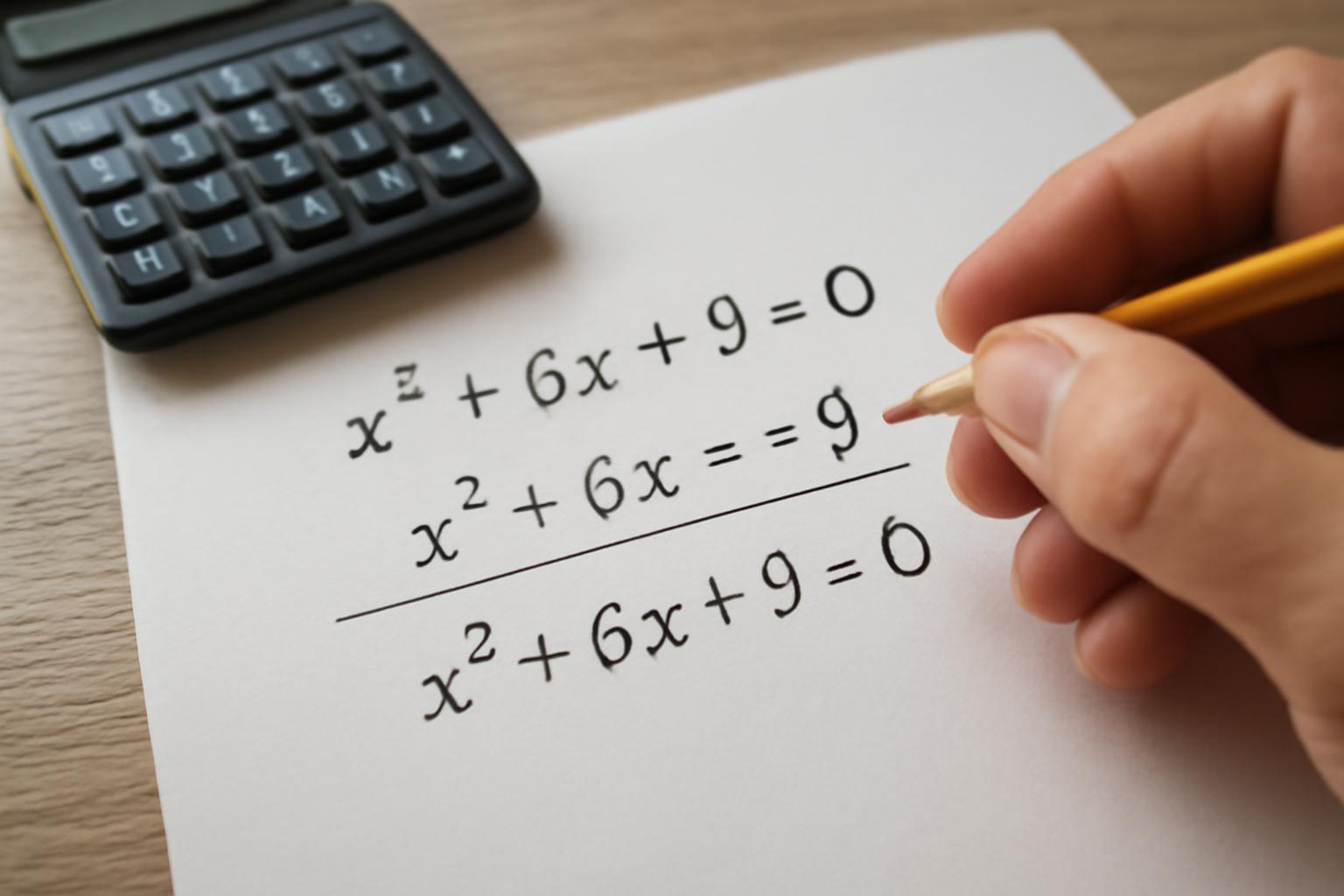 Az egyenlet rendezése standard alakra hozással