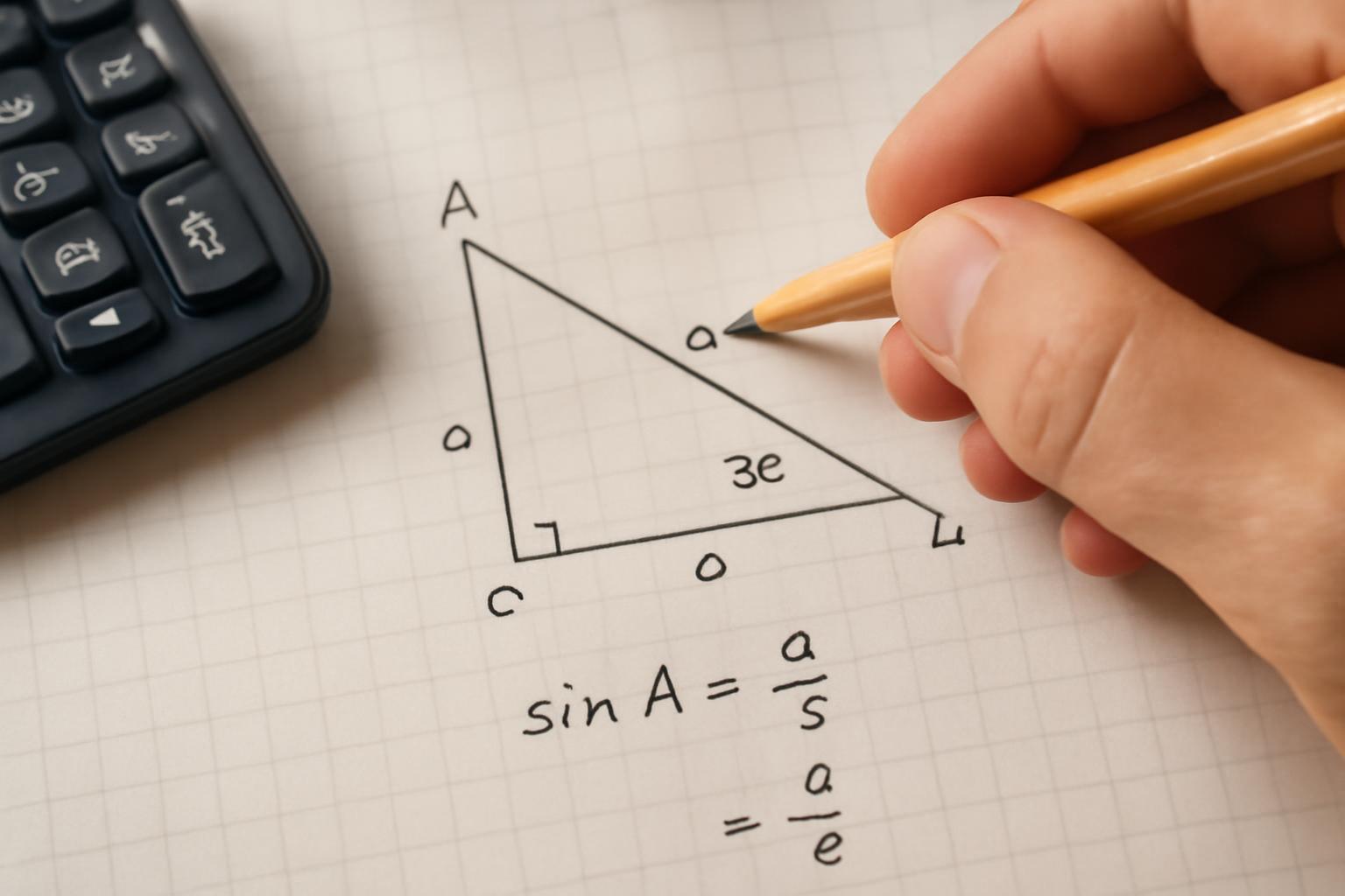 Derékszögű háromszög szögszámítás