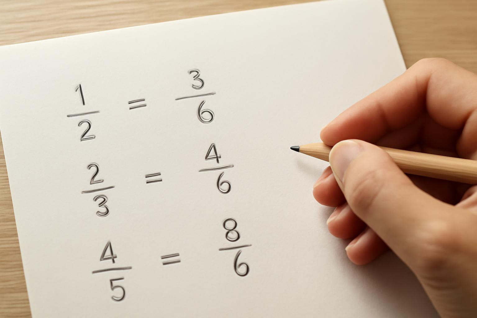 Egyenlő nevezőkhöz igazított törtek példák