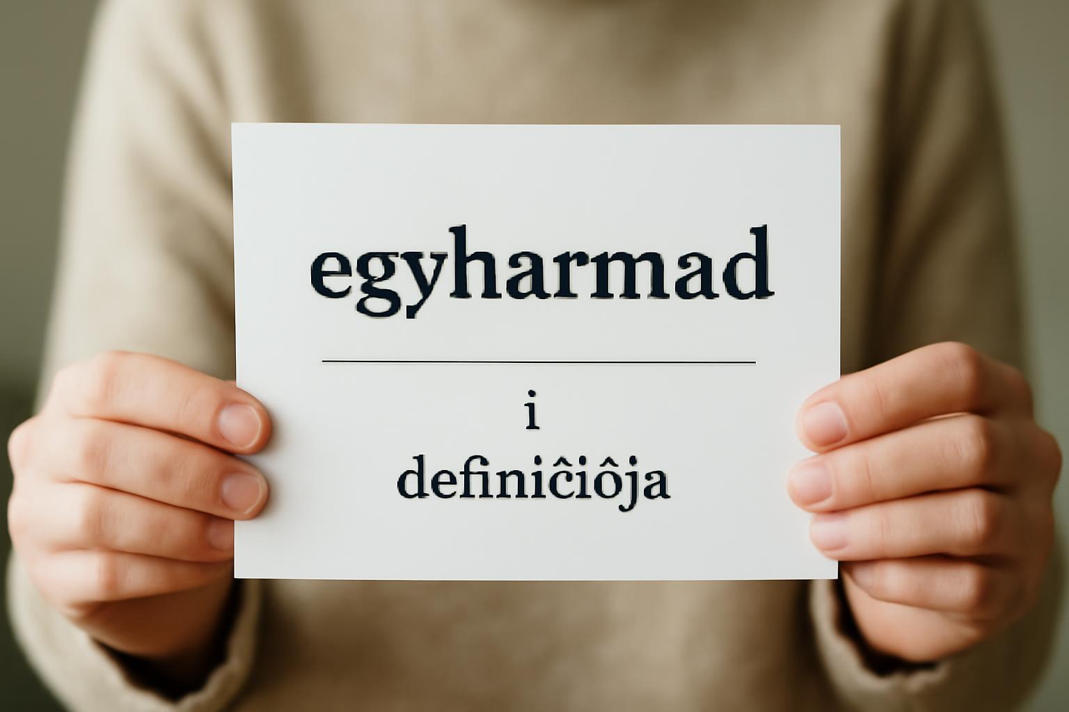 Egyharmad definíciója, példák