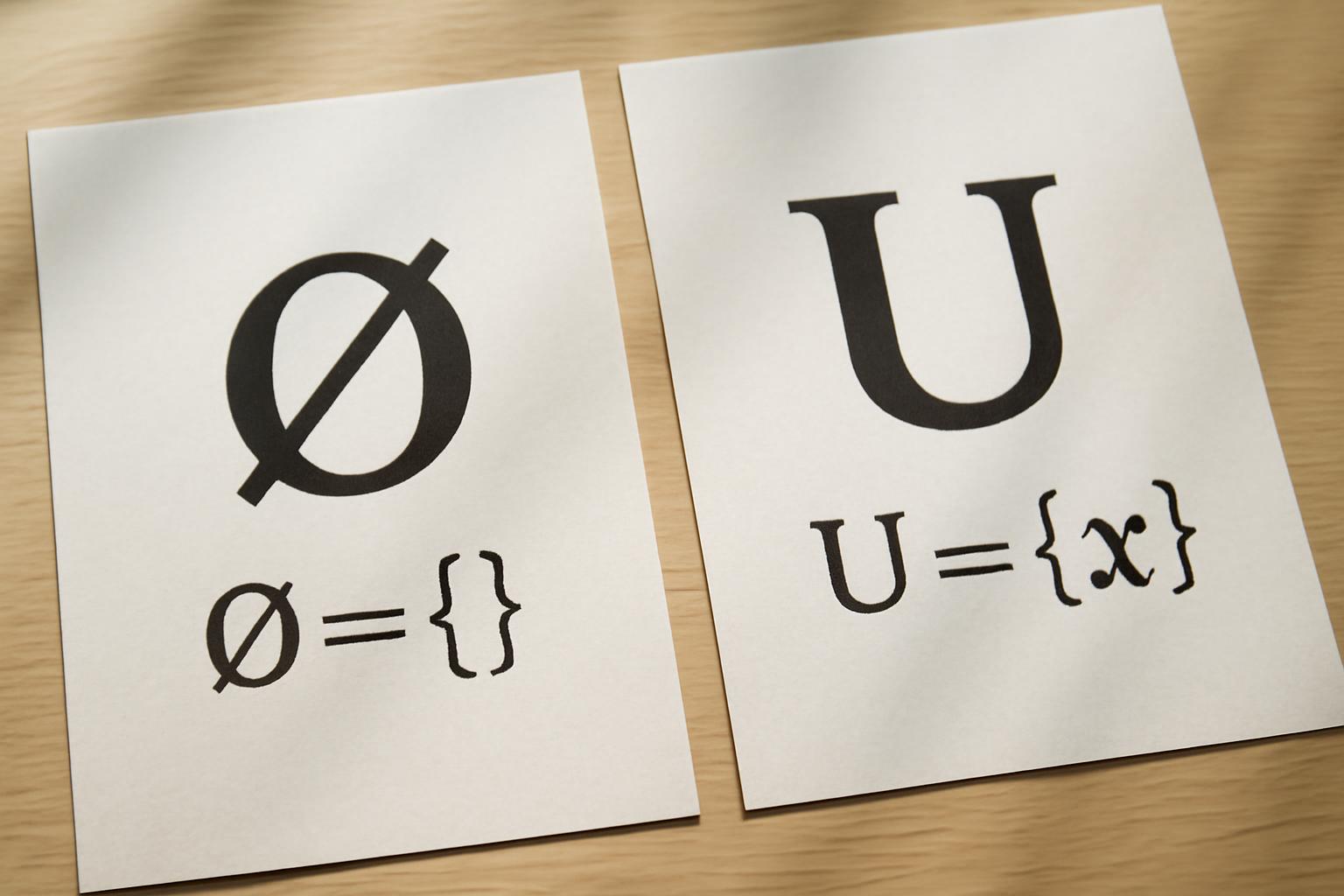 Halmazműveletek: üres halmaz és univerzális halmaz