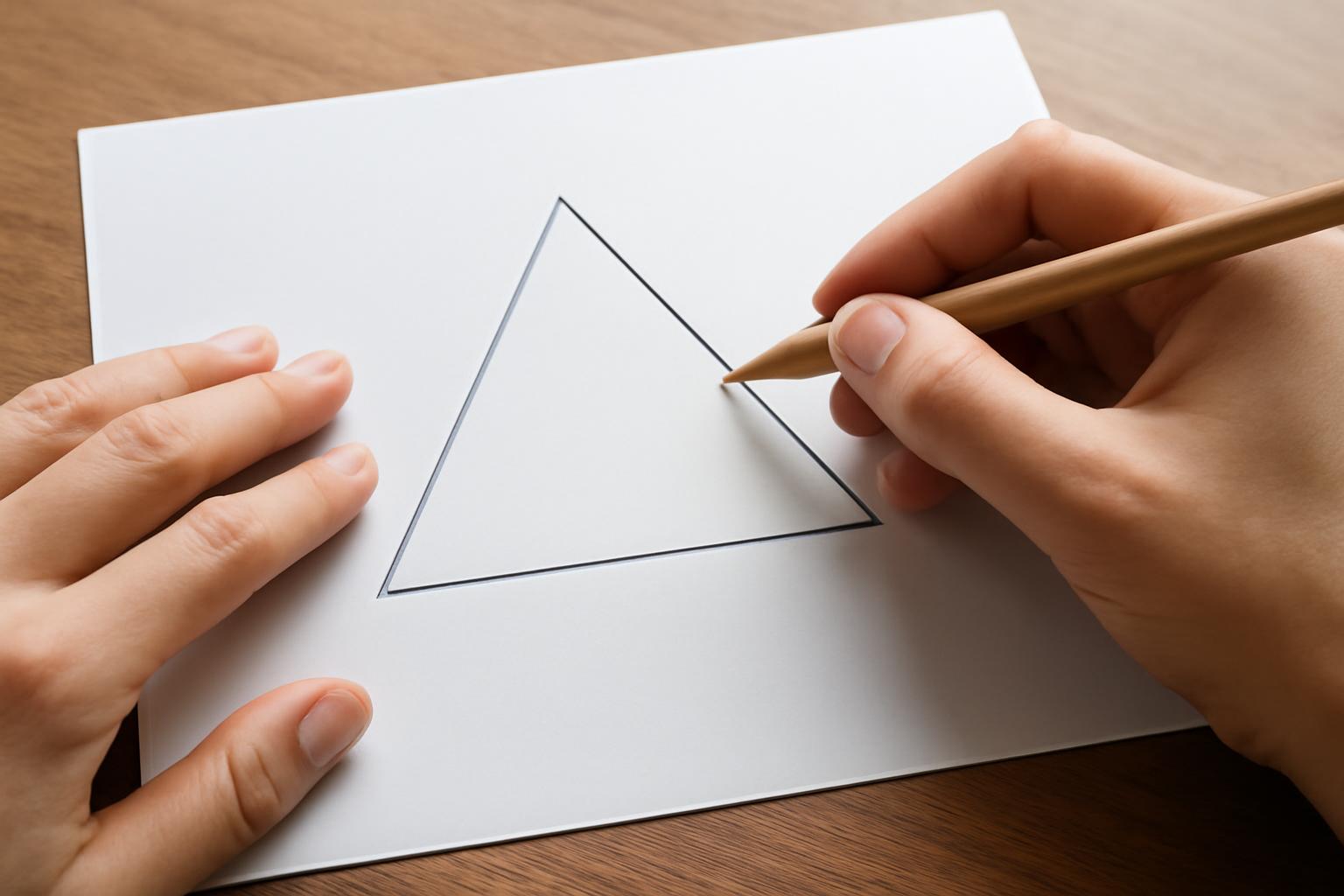 Háromszög szerkesztés menete