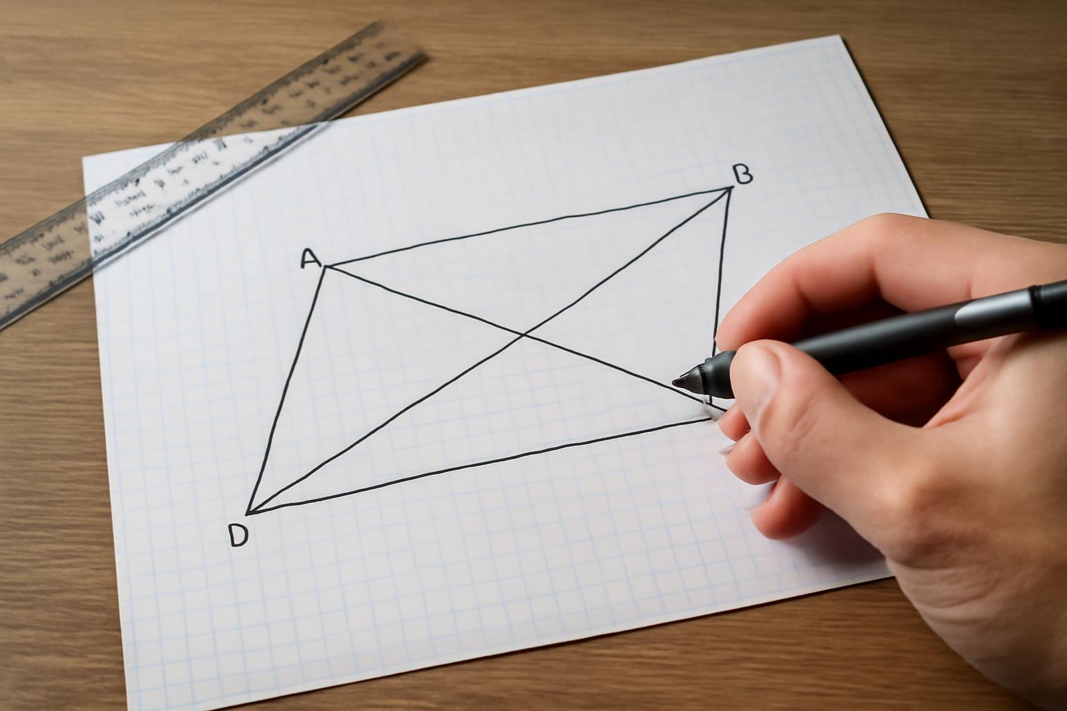 Paralelogramma átlóinak kiszámítása