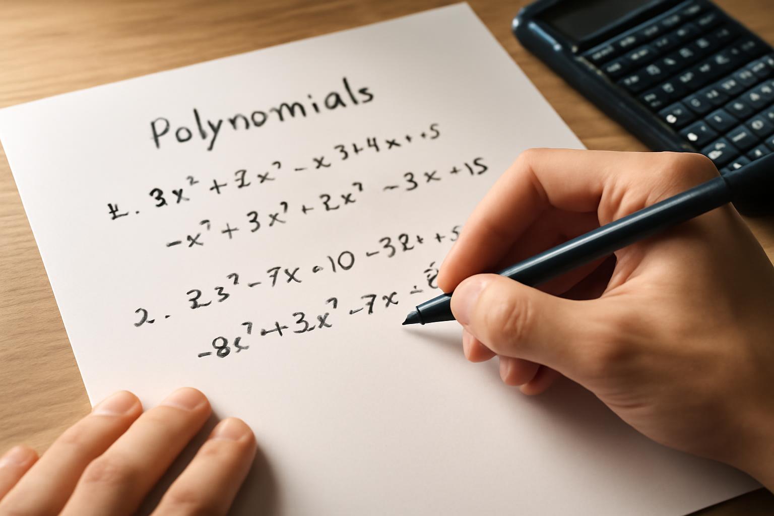 Polinomok rendezése és standard alakjuk