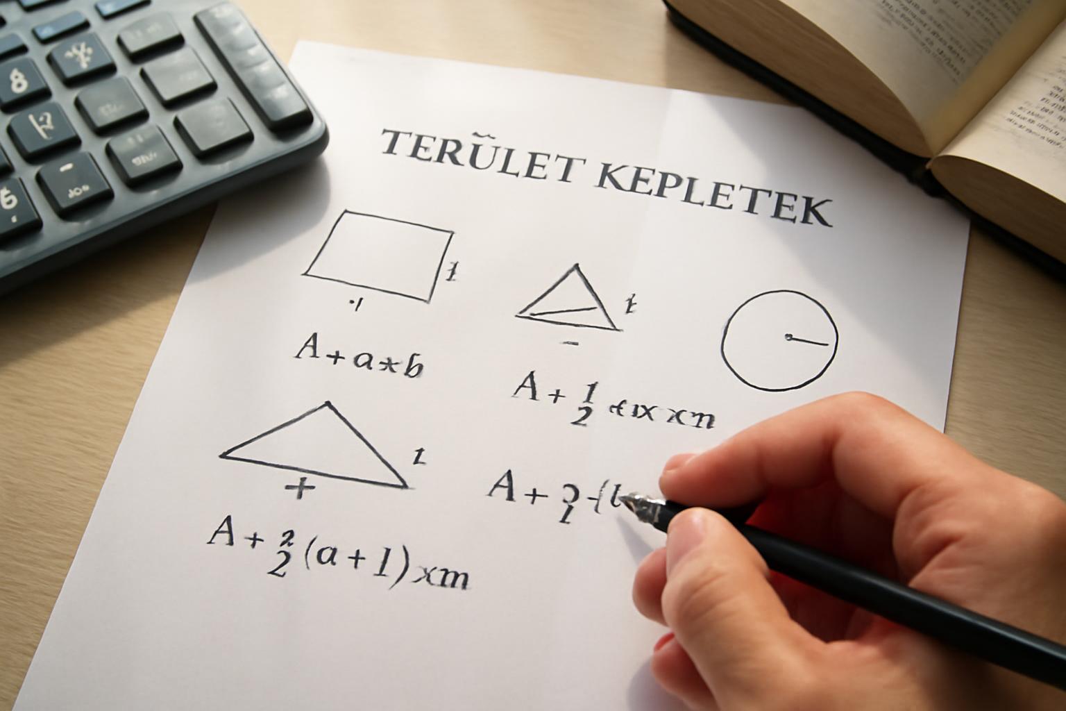 Terület képletek