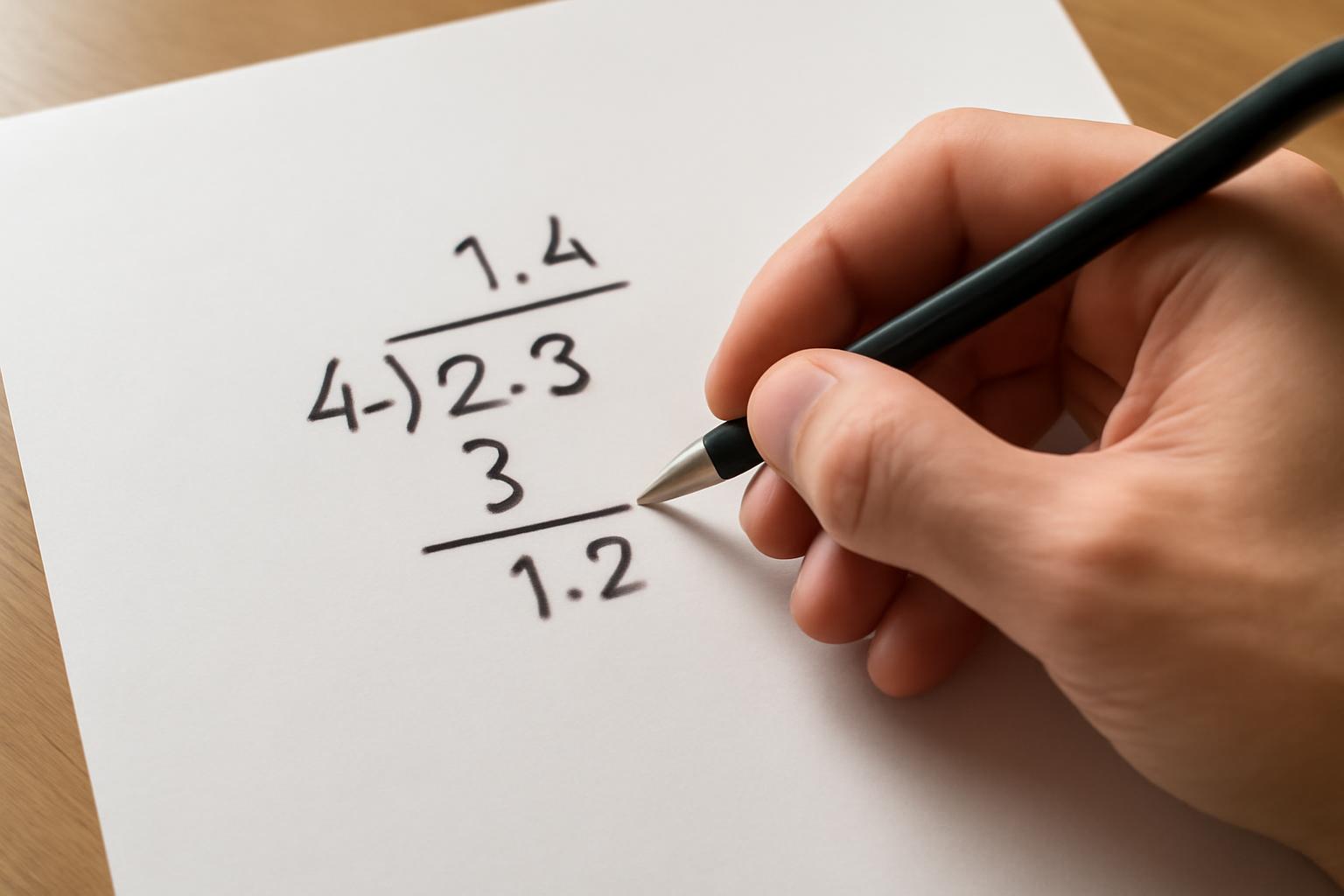 Tizedestört osztása egész számmal