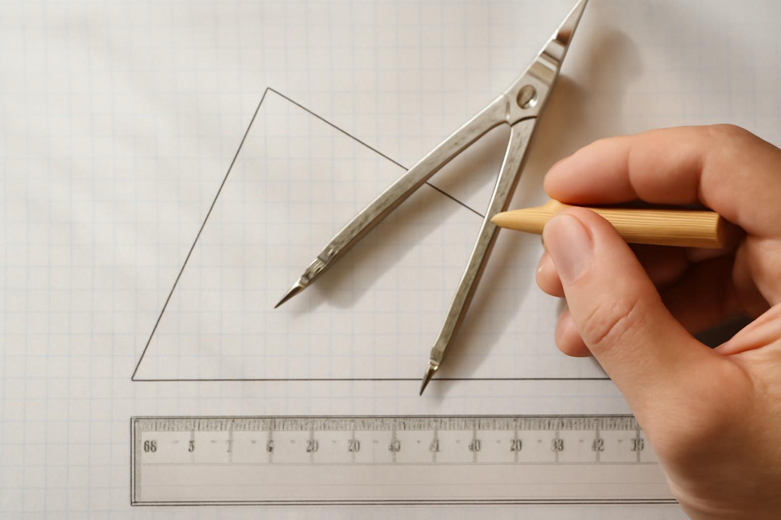 Tompaszögű háromszög szerkesztése