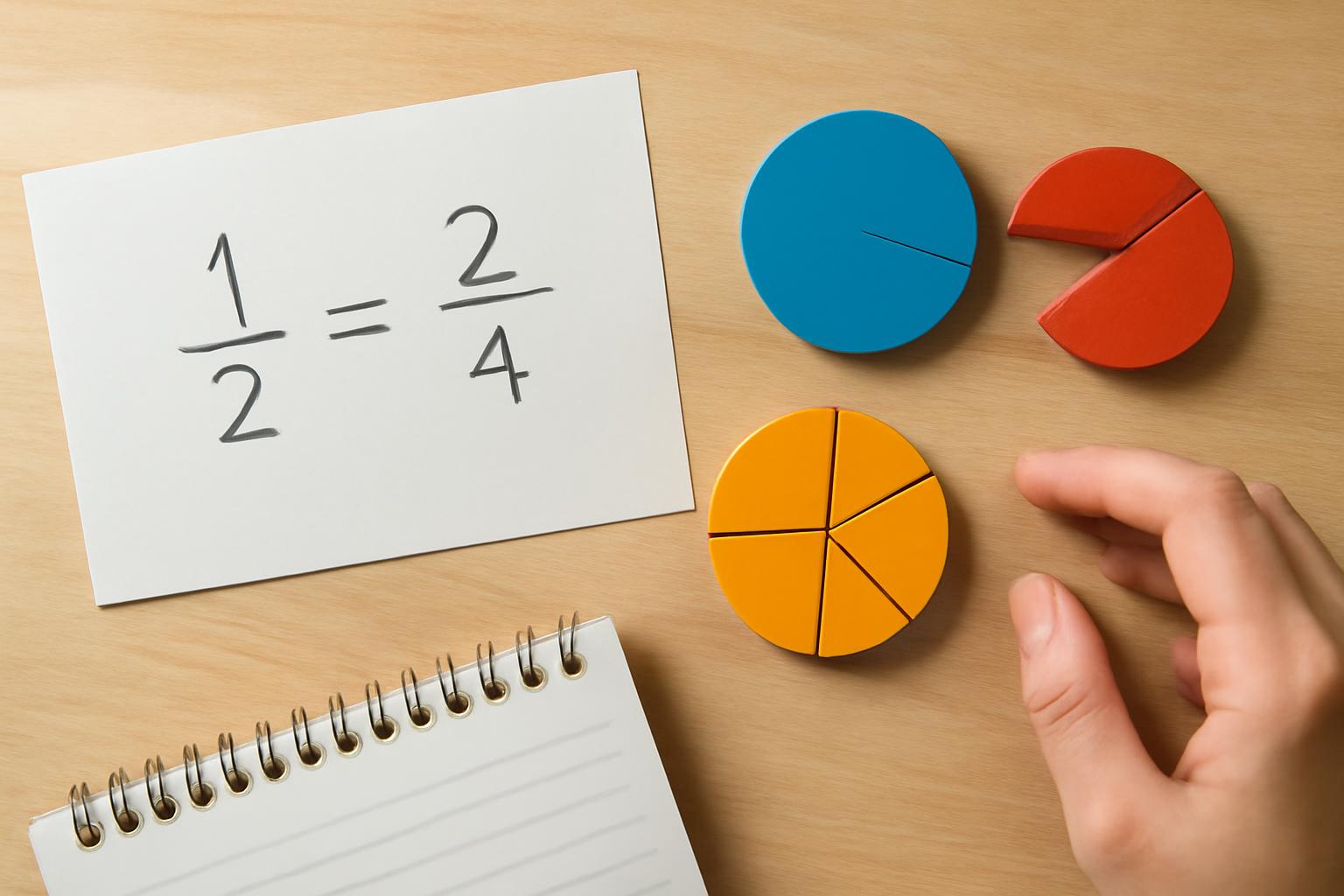 Törtek és hányadrészek kapcsolata