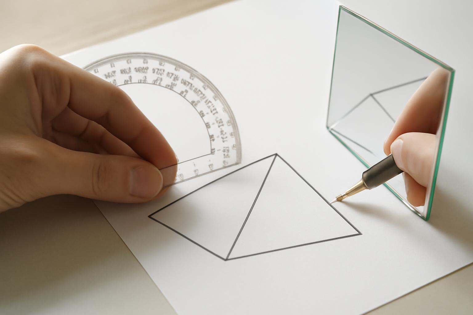 Tükrös háromszög szerkesztése