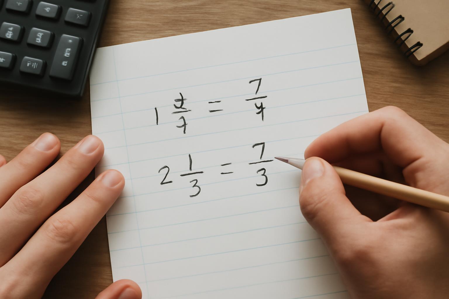 Vegyes számok átalakítása törtté és vissza