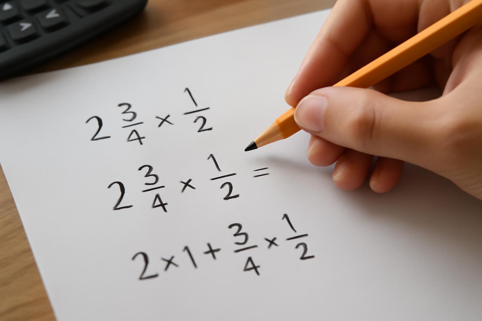 Vegyes számok szorzása törttel