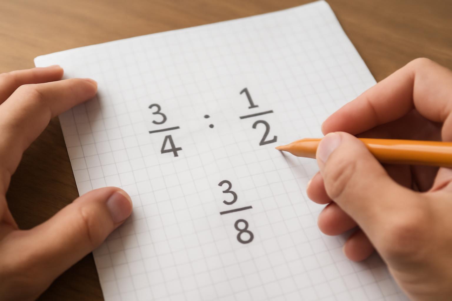 Az osztás szabályai törtekkel, a számláló és nevező szerepe