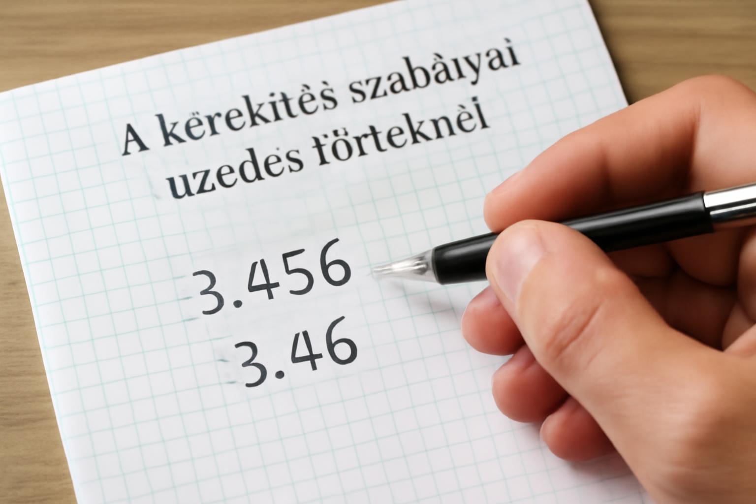 A kerekítés szabályai tizedes törteknél