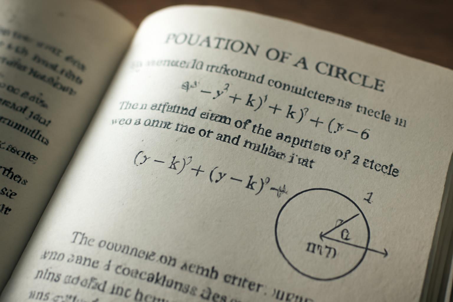 A kör egyenletének általános és középpontos alakja