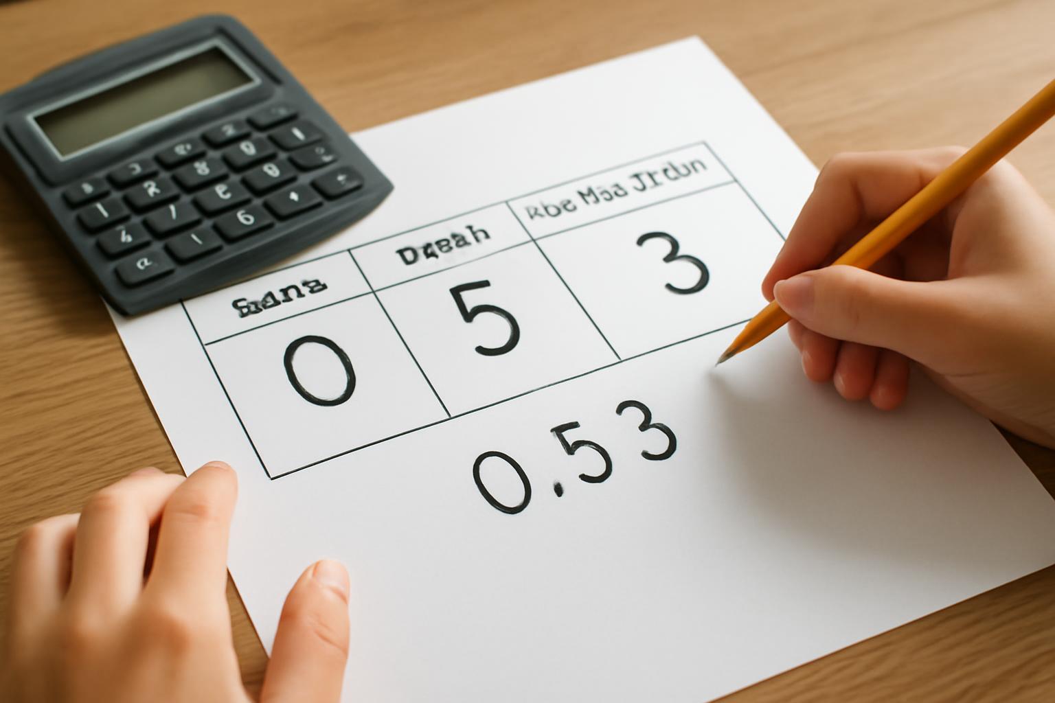 A tizedes törtek helyiérték-rendszere egyszerűen