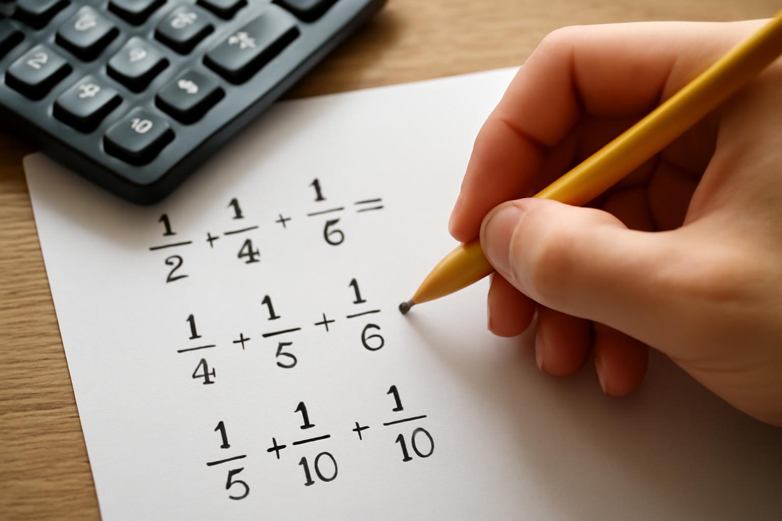 Gyakorlati példák különböző nevezőjű törtekkel