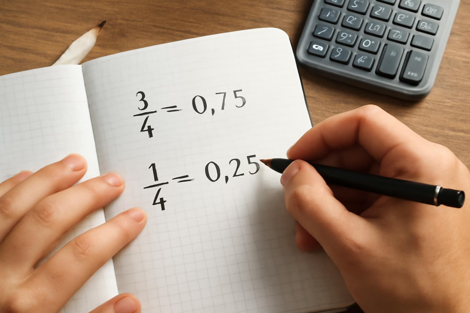 Hogyan alakítjuk át a törteket tizedes törtté?