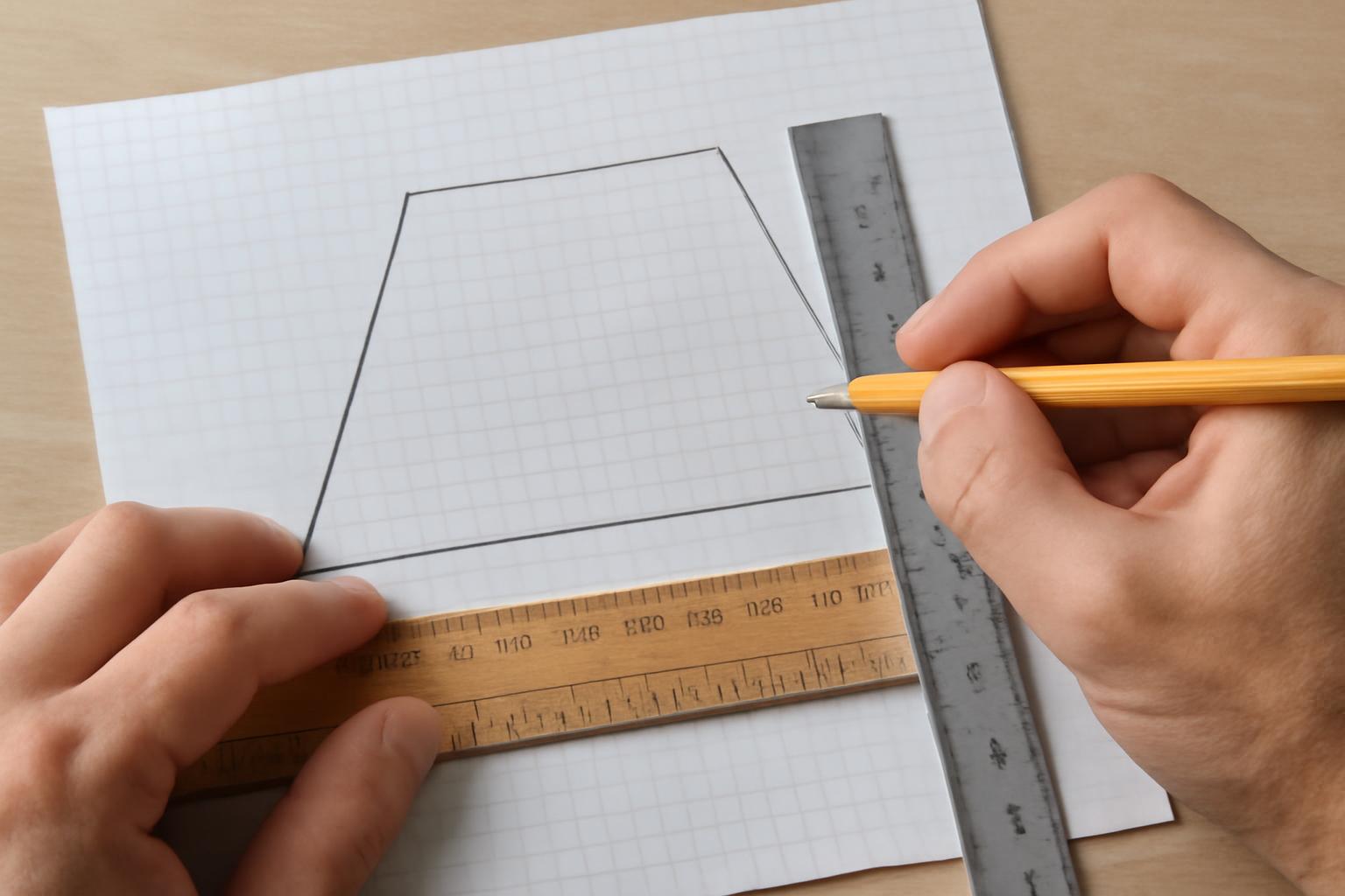 Hogyan mérjük le a trapéz alapjait és magasságát?