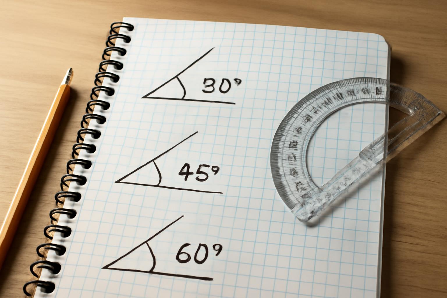 A 30°, 45°, 60° szögek pontos értékei