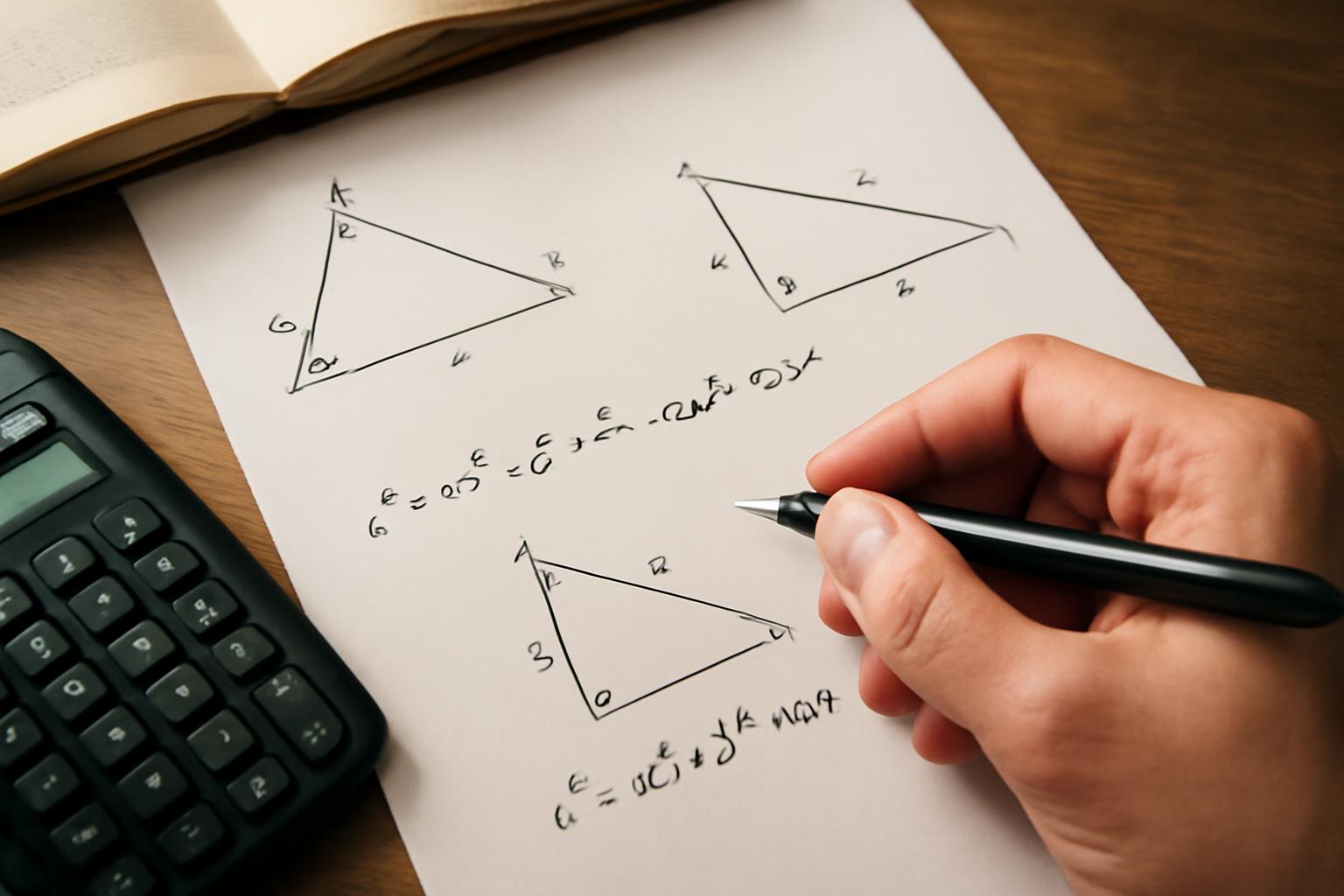 Koszinusz tétel alkalmazása különböző háromszögeken