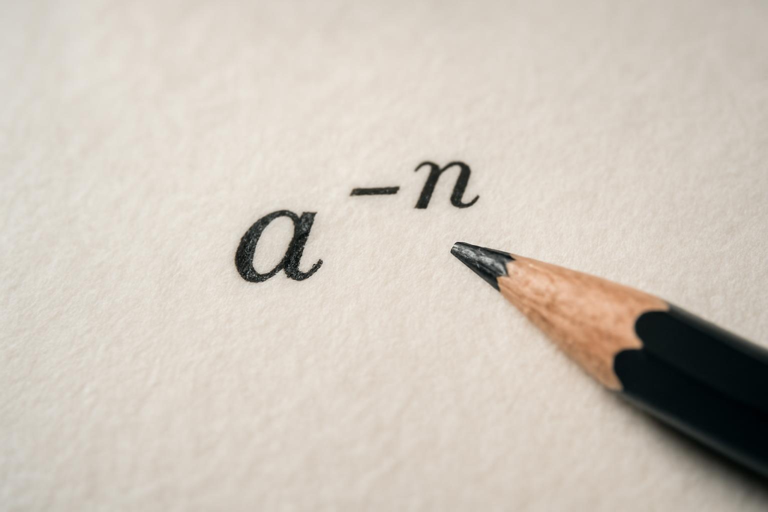 Negatív hatványkitevő