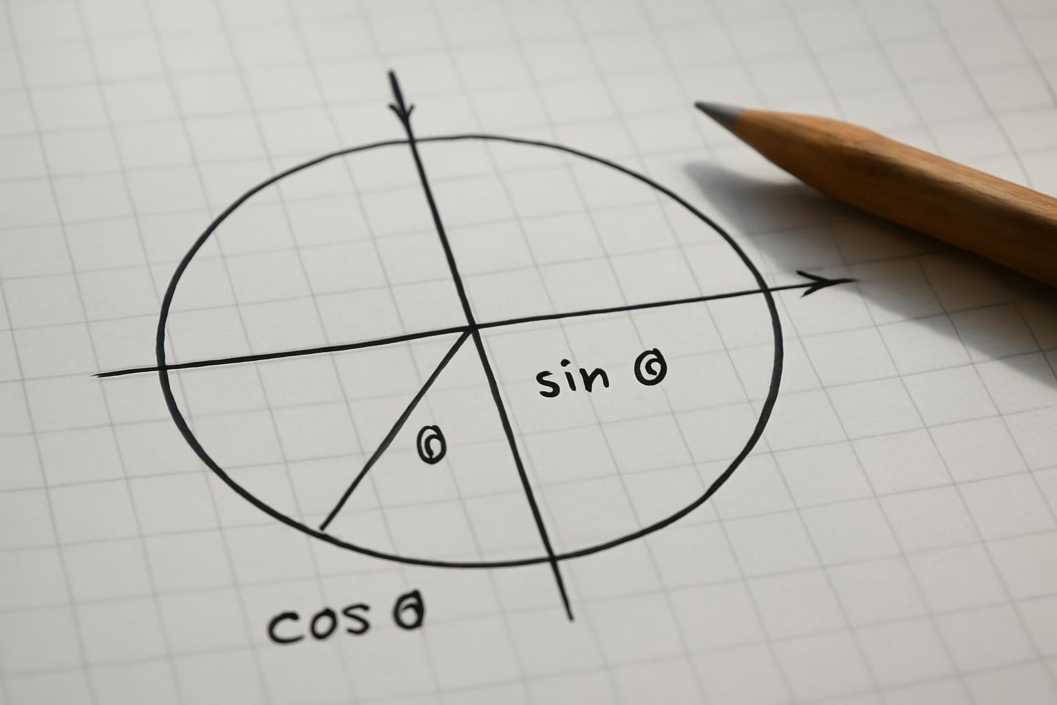 Szögfüggvények ábrázolása egységkörön