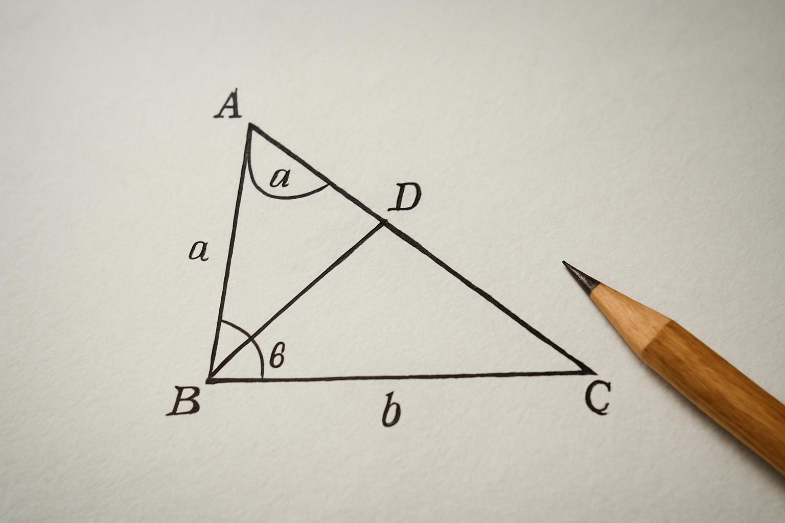 A szögfelező tétel matematikai megfogalmazása