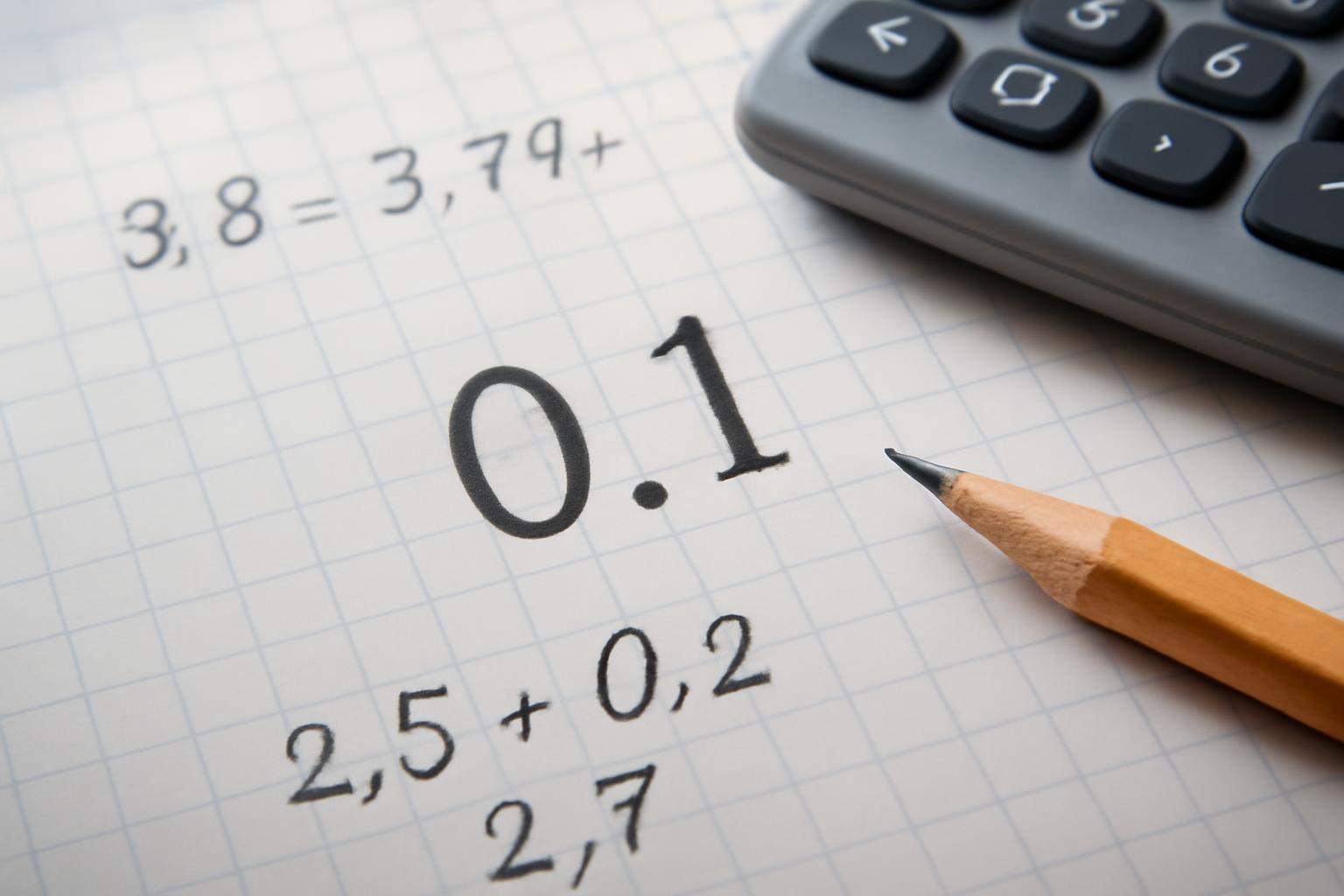 Tizedes jegy a matematikában