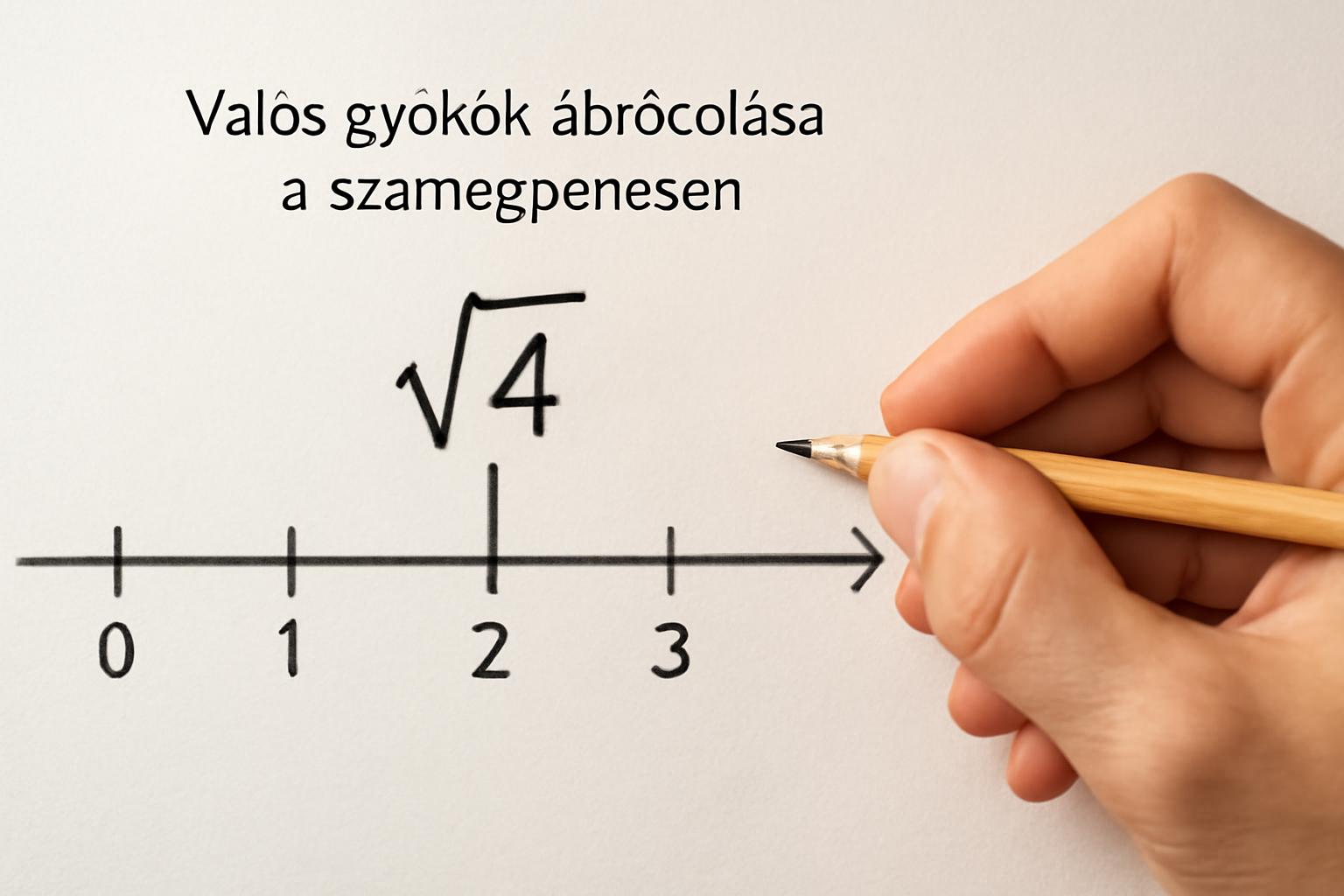 Valós gyökök ábrázolása a számegyenesen