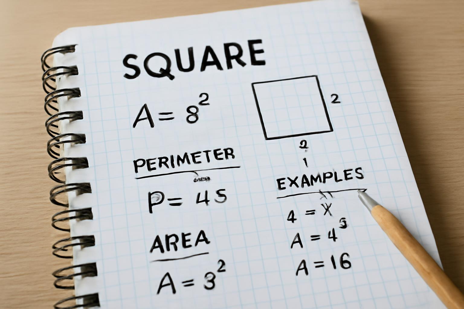 A négyzet: matematikai képletek, fogalmak és példák