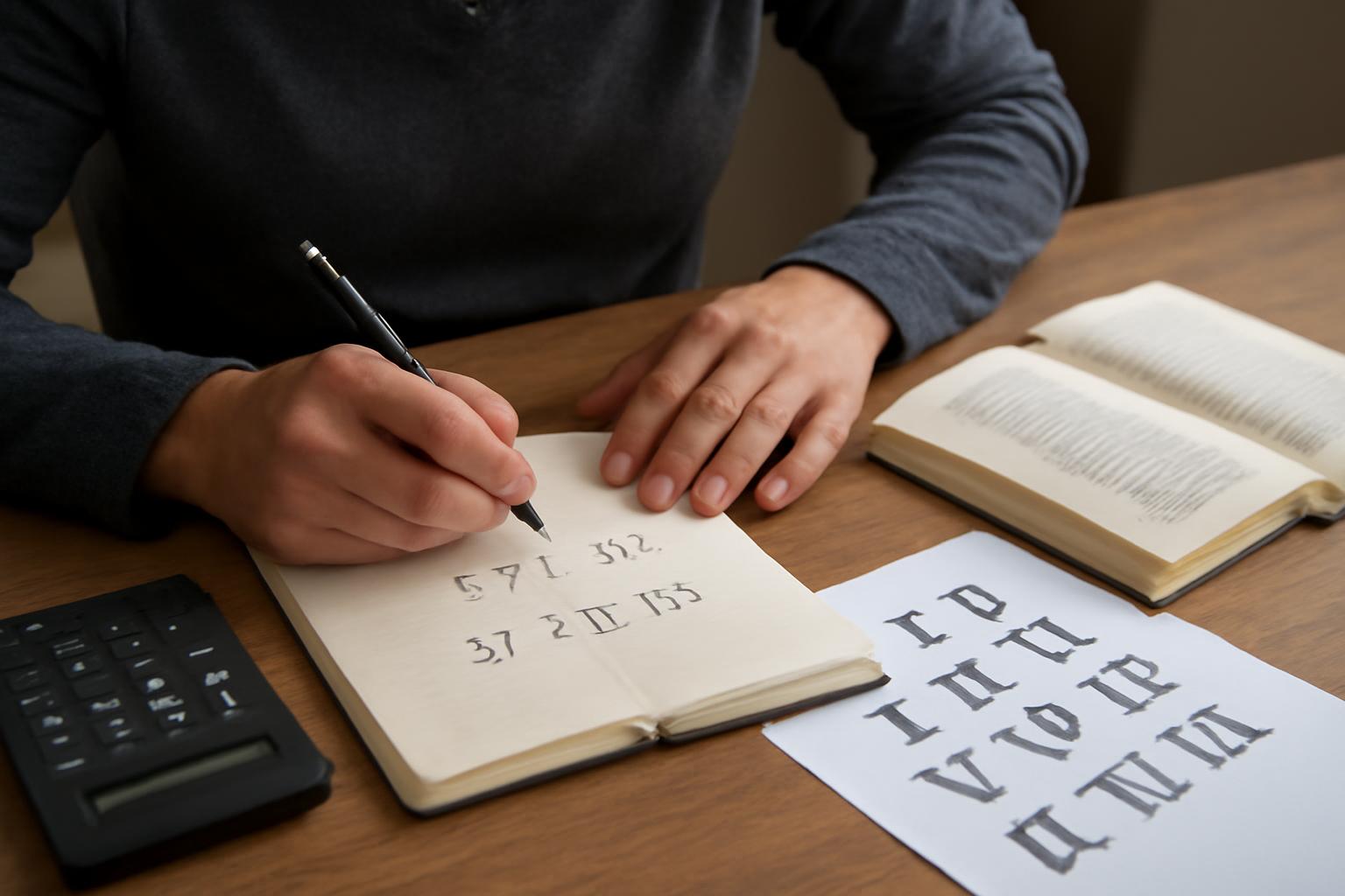 Római számok használata matematikában