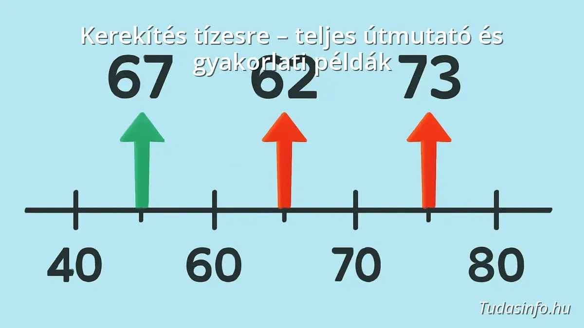Kerekítés tízesre – teljes útmutató és gyakorlati példák
